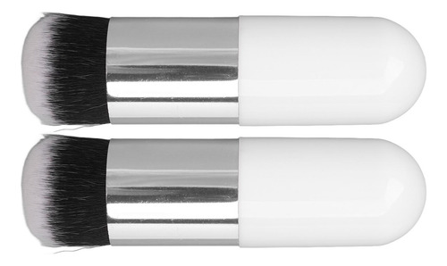 Brocha De Maquillaje Chubby, 2 Unidades, Fibra Artificial, S