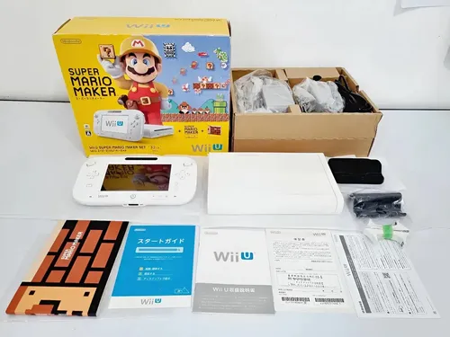 Console Nintendo Wii U Branco Super Mario Maker Set Japonês