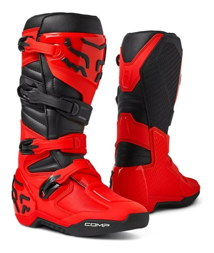 Botas Fox Comp 2023 Rojo Motocross Mx Talla 11
