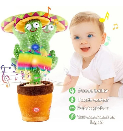 A@gift Shop Cactus Bailarin, Cactus Que Habla Y Repite Con