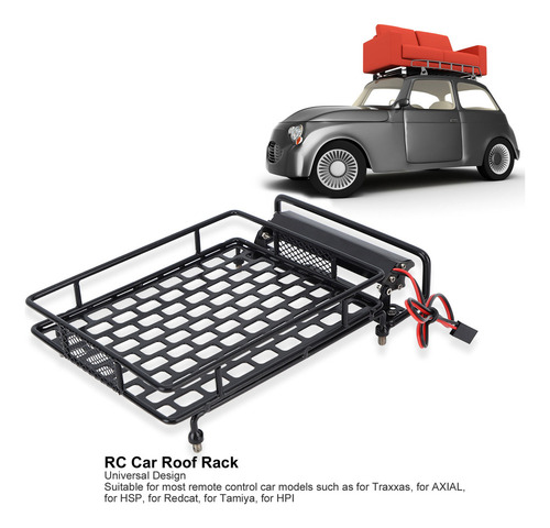Baca De Techo Rc Para Coche Rc, Resistente, De Hierro Negro,