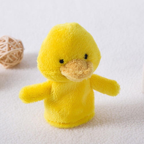 Fantoches De Dedo De Animais Dos Desenhos Pato Amarelo