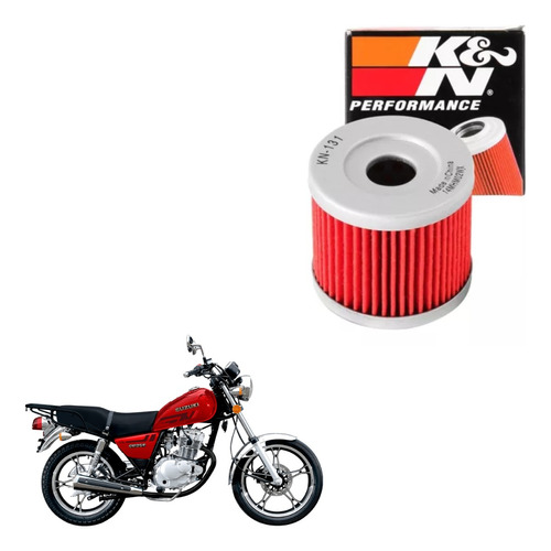 Filtro Aceite K&n Suzuki Gn 125 Original