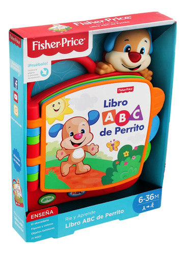 Libro Abc De Perrito - Rie Y Aprende - Marca Fisher Price 