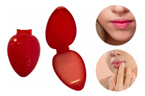 Brillo Bálsamo Labial 2 En 1 Frutilla Para Niñas