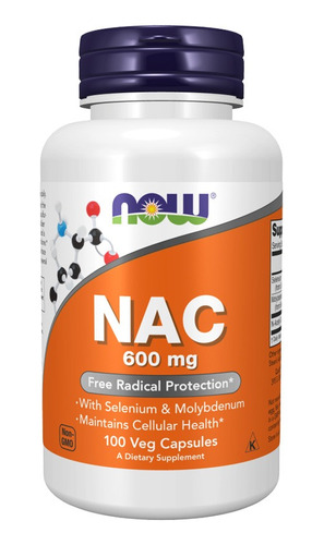Now Foods - Nac-acetyl Cysteine 600mg 100 Vcaps