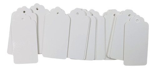 Etiqueta Colgante Carton Blanco Cuerda Para Colgar 1.8 X 100