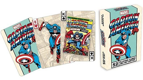 Aquariusmarvel Comics Captain America Juego De Cartas