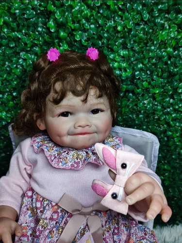 Bebé Reborn Original Cuerpo Algodón 60 Cm Loreyma Doll