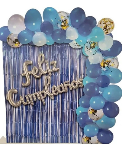 Gran Arco De Globos De Feliz Cumple Años 70pzas