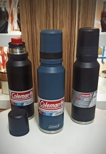 Imagen 10 de 11 de Termo Matero Coleman Acero Inox 1,2 Litros Azul Cebador