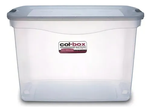 comprar Caja Plástica Apilable Organizadora 36 Lts Colombraro - Mm Color Transparente