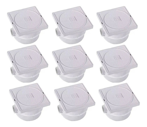 9 Cajas De Registro Abs Para Reflector Lampara Hayward