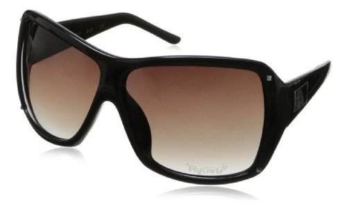 Black Flys Mujer En Las Gafas De Sol De Wrap, Negro K3rmb