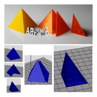 Artclb Piramide Regular Basado En Cuadrado 34- Arte Plastico