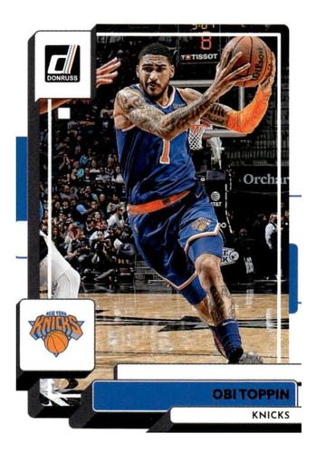 Tarjeta De Baloncesto Donruss 1-2 Obi Toppin New York Knicks