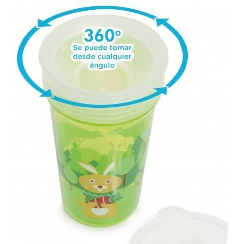 Vaso Mágico Involcable 360º Bebe Con Tapa 9145 Antiderrame