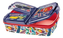 Comprar Lonchera Sandwichera Multiple Escolar Con Compartimientos Color Azul Cars