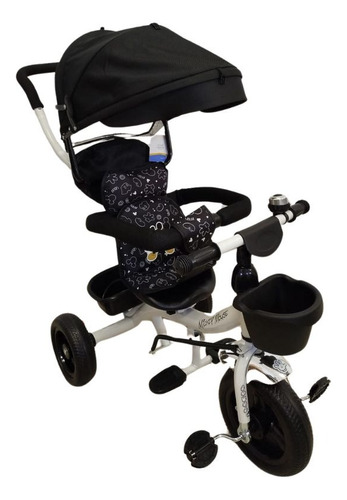 Triciclo Disney Con Asiento Giratorio Y Manija Direccional Blanco