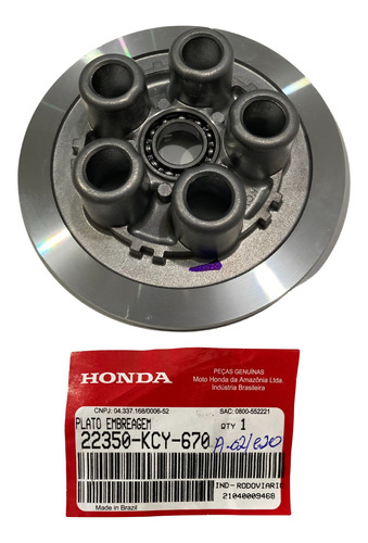 Plato Embreagem Nx400 Falcon 2000 Original Honda