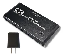 Comprar Switch Kvm Para 2 Pc Hdmi 4k Usb 3.0 Amitosai Con Fuente