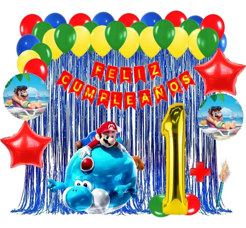 Globos Cotillón Decorativo Cumpleaños Mario Bros – Tu Fiesta a un Click