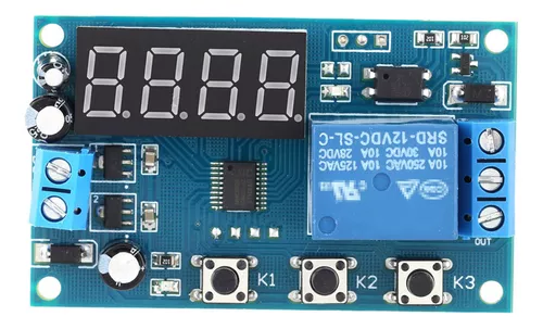 Relé de retardo de tiempo 10 segundos 5 pin 12V 30A 5 pin SPDT