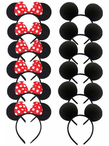 Dh Minnie Y Mickey Mouse Diadema Para Disfraz De Cumpleaos