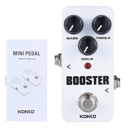 Kokko Fbs2 Mini Booster Pedal Portable De 2 Bandas Eq Guita