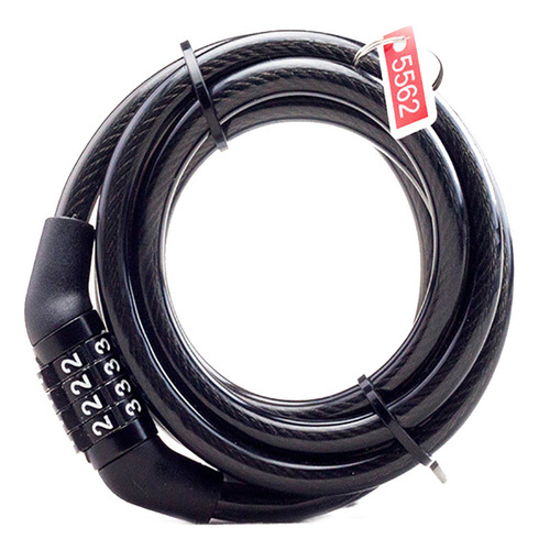 Cable De Bicicleta Basic, Autoenrollable Y Reiniciable, De C