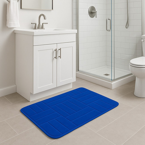 Alfombra Rectangular Antideslizante Memory 40x60 Para Piso