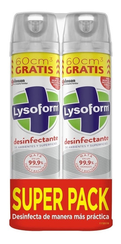 Lysoform Aerosol Original 420 Ml. Pack 2 Uds.