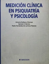 Comprar Medición Clínica En Psiquiatría Y Psicología