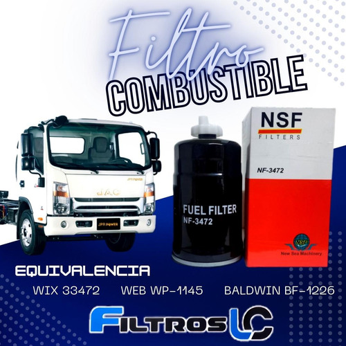 Filtro De Combustible C/purga Nf-3472 Daily /jac