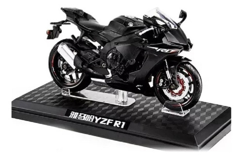 1:12 Base Metálica Para Moto Con Miniatura De Yamaha R6