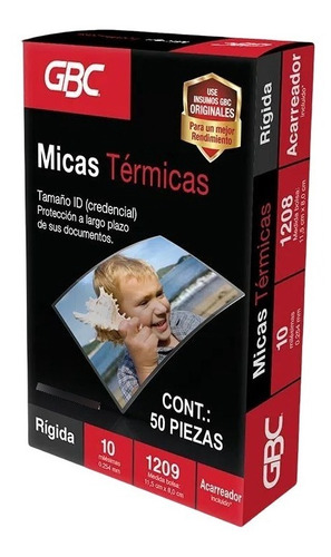 Micas Térmicas Gbc Tamaño Credencial 1209