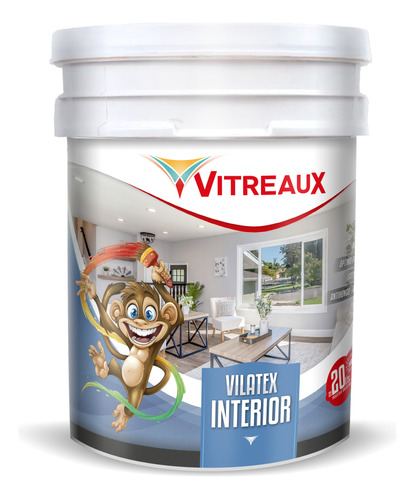 Pintura Latex Interior Vitreaux Blanco Mate 1 L Anti-hongos