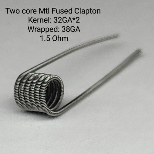 10pz Mtl Fused Clapton 1.5ohm Resistencias Coil Kanthal