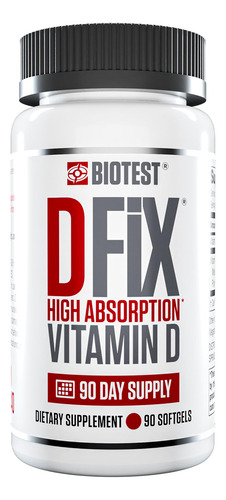 Biotest D Fix Vitamina D3 5000 Ui 90 Cápsulas Blandas