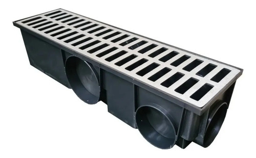 Coletor Ralo Linear Continuo Modular 15x50 Grelha Alumínio