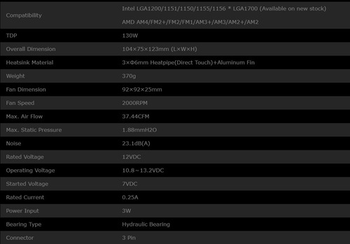 Imagen 8 de 8 de Cooler Cpu Id-cooling Se-903-sd Intel 1200 115x Amd Ryzen