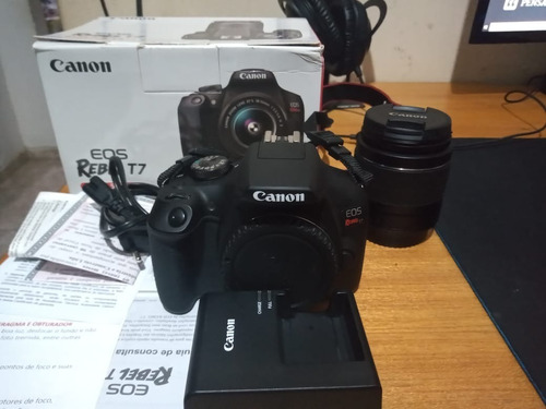 Canon Eos Rebel T7 18-55mm Is Ii Kit Dslr Cor Preto