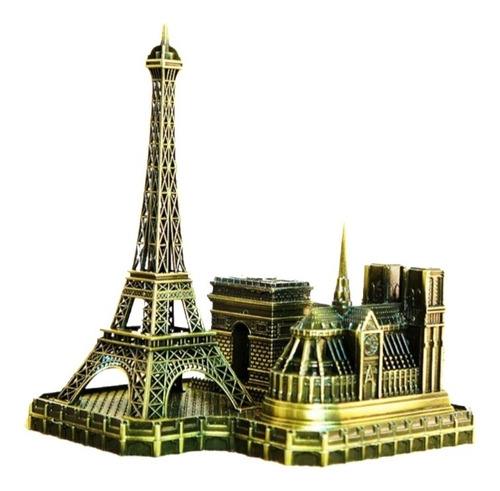 Figura Recuerdo Torre Eiffel Figura Decoración Bronce