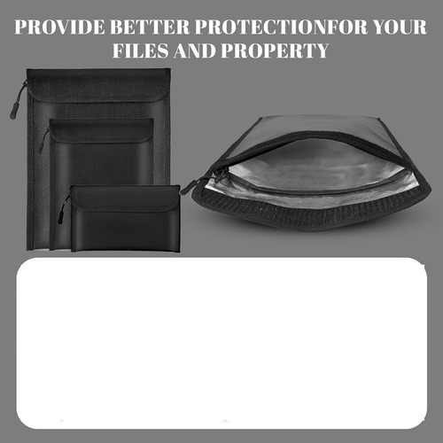 Bolsa Ignífuga E Impermeable 2000-3pack Para Documentos