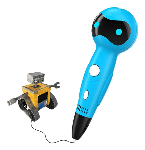 Lápiz Impresora 3d Robot Sm-04 Con 54 Mts De Filamentos Azul