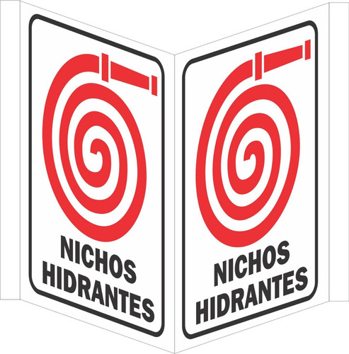 Cartel Nichos Hidrantes Doble Faz Carpa 22x28 Alto Impacto