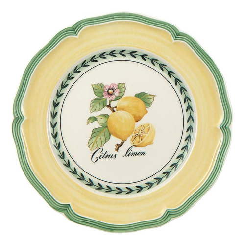 Plato De Desayuno Redonda 1 Pcs Porcelana 21 Cm