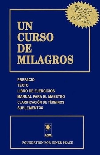 Libro Un Curso De Milagros   Seg Ed   - Found. Inner Peace