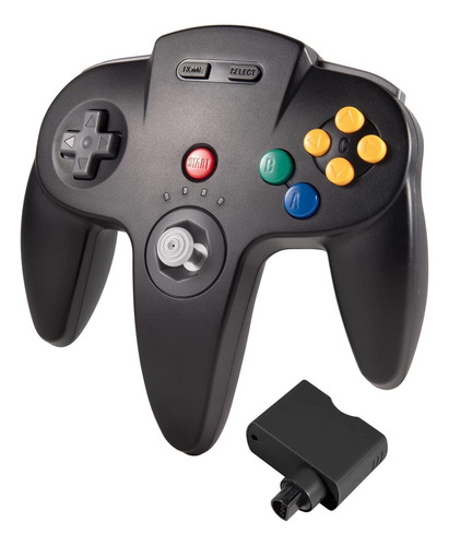 Controlador Inalámbrico Kiwitata Para N64 Negro - Joystick