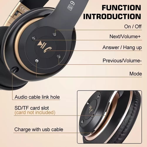 Audifonos Diadema Inalambricos Bluetooth Con Mic